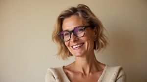 Coupe de cheveu femme 50 ans avec lunettes : styles