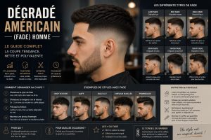 Dégradé américain (fade) homme : le guide 2026